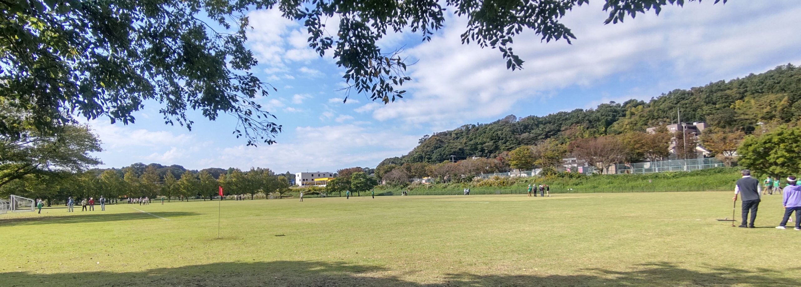 去年のパークゴルフ体験会 準備風景