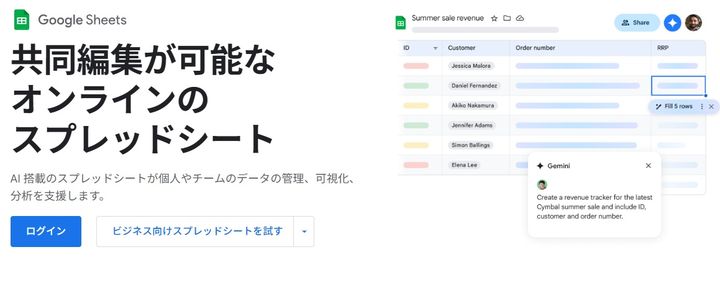 定例会成績入力用のスプレッドシートを作る